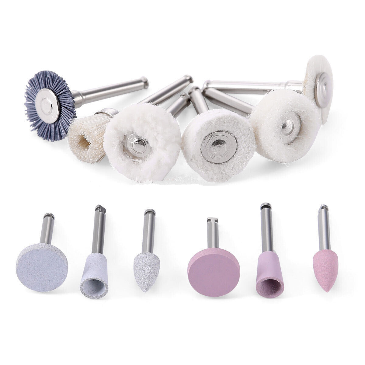 Dental Lab Composite Polishing Burs Kit Ceramics Disc Burs 35 Pcs/12 Pcs Brushes