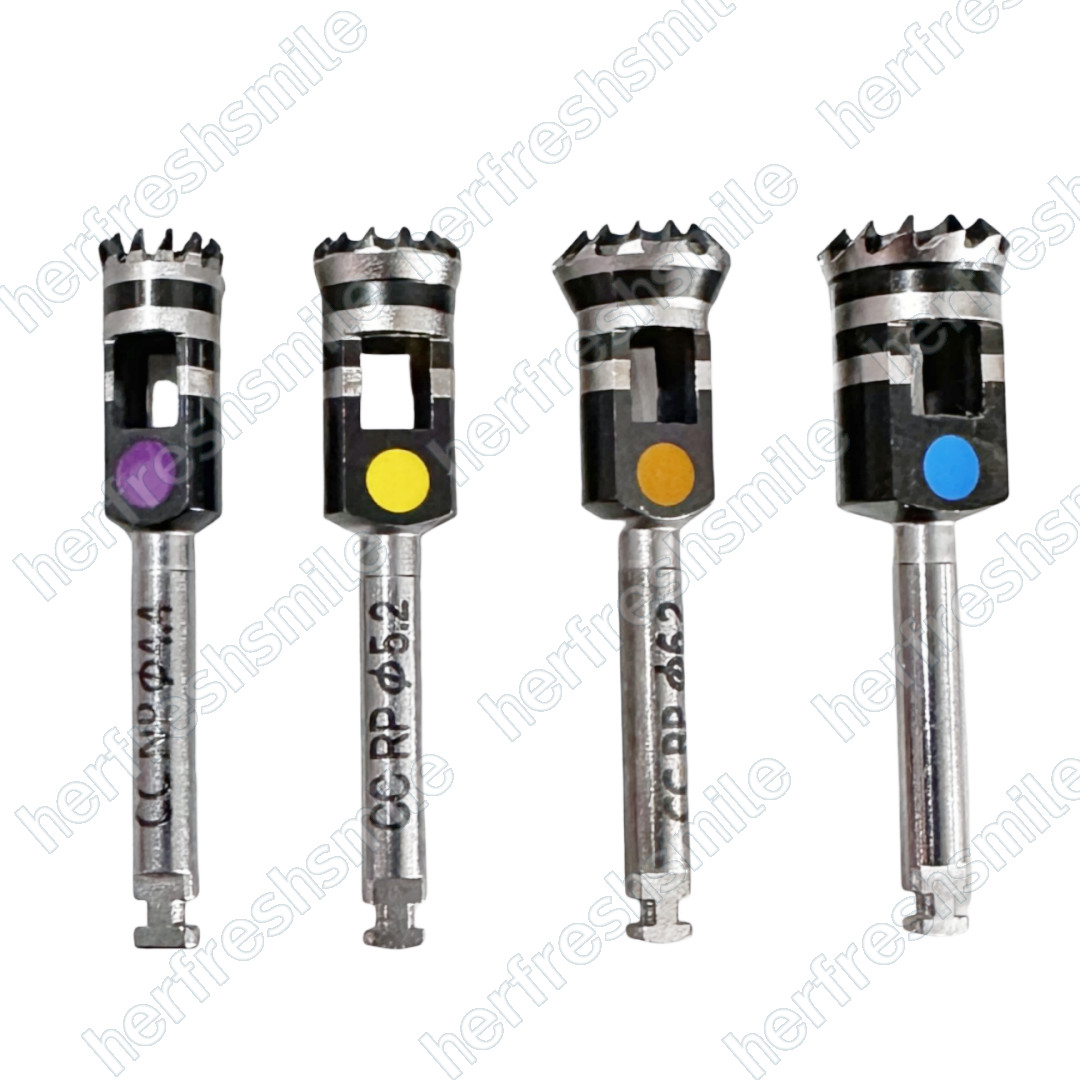 Dental Bone Mill with Guide Conical Connection Burs Trimming Drills Fit Nobel