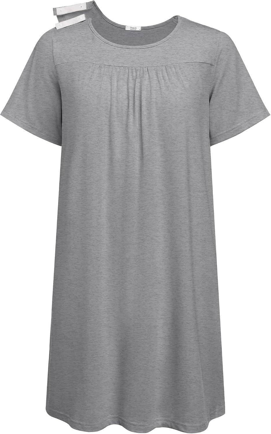 Elegant Open Back Adaptive Nightgown with Tear Away Snaps for Women – X-Large