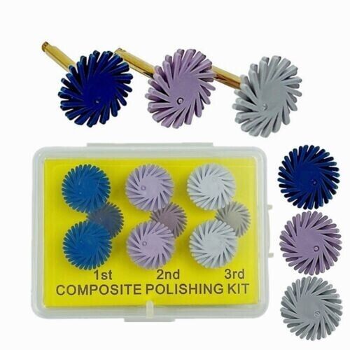 Dental Polish Kit Composite Resin Polishing Disc Spiral Polish Wheel 6pcs/box