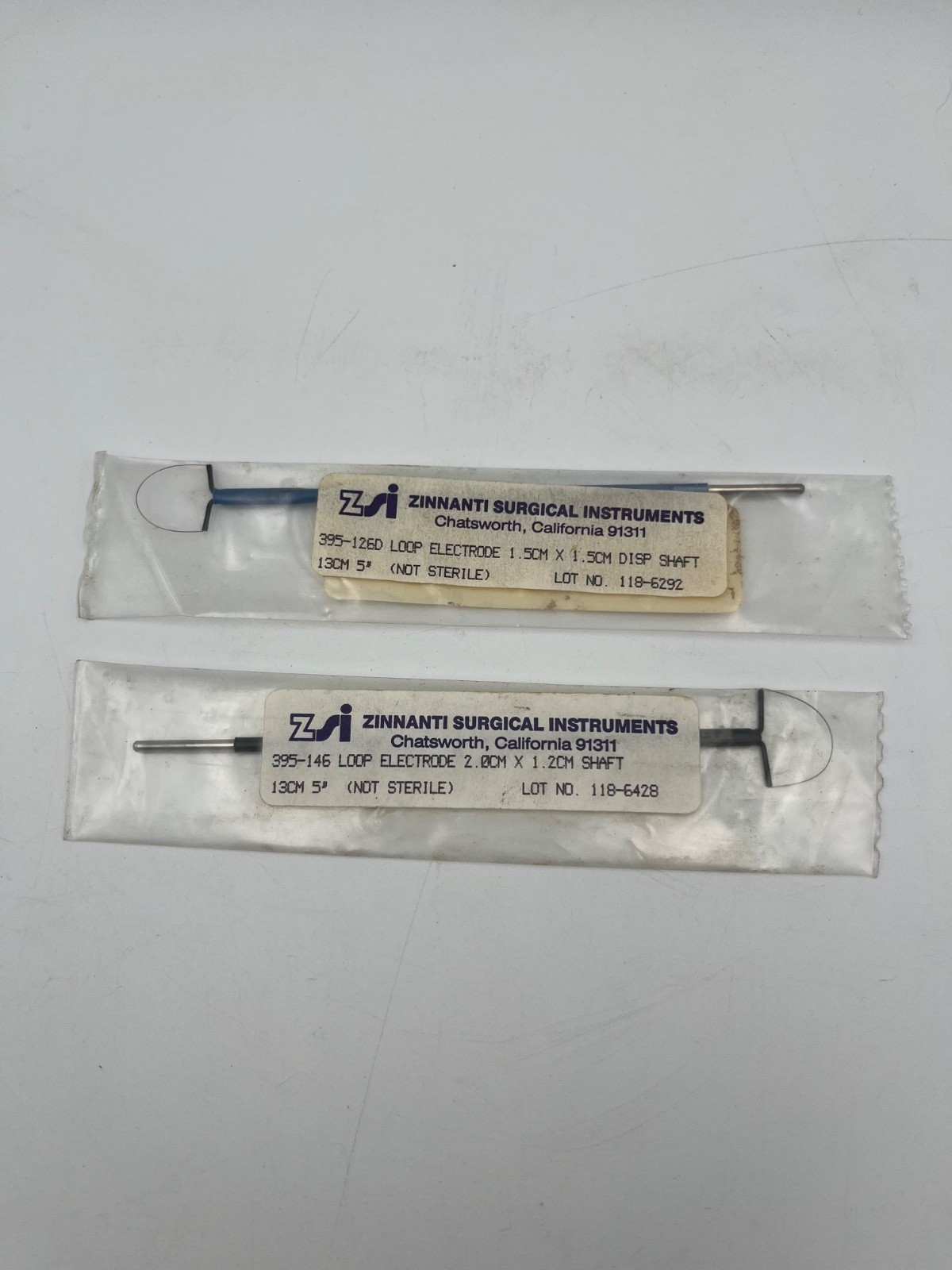 ZSI LEEP Radius Loop Electrodes LOT – 2.0cm x 1.2cm & 1.5cm x 1.5cm 5″ Shaft NOS