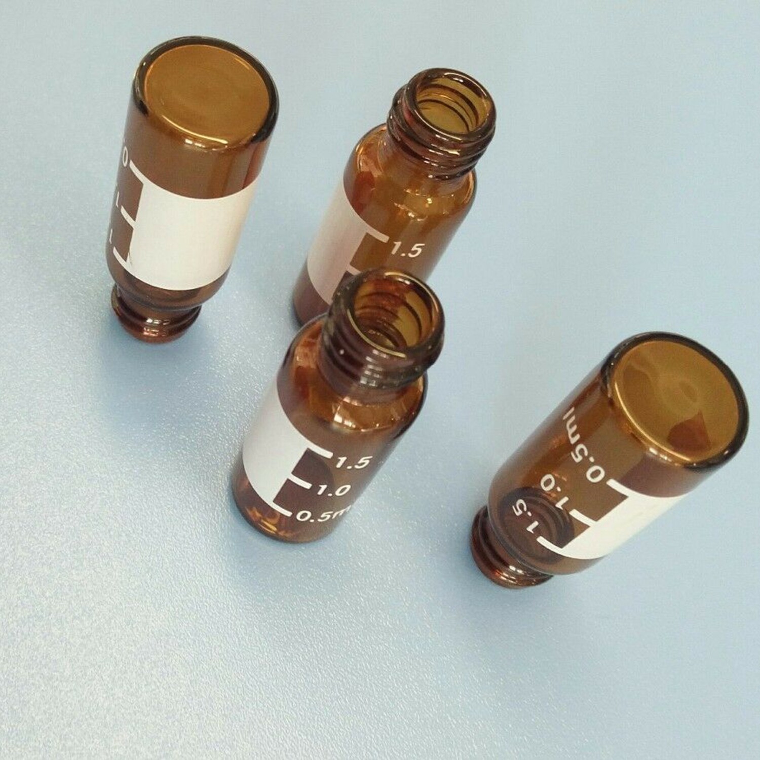 4000pcs 2mL Clear/Amber Vials Pre-slit 9-425 Caps, MCE Gridded Membrane Filters