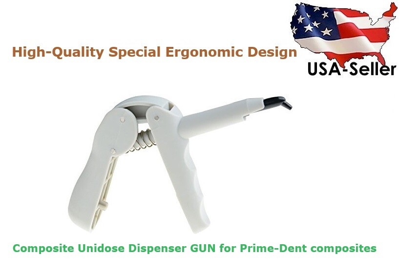 Composite Unidose Dispenser GUN for Prime-Dent brand composites [Grey color]
