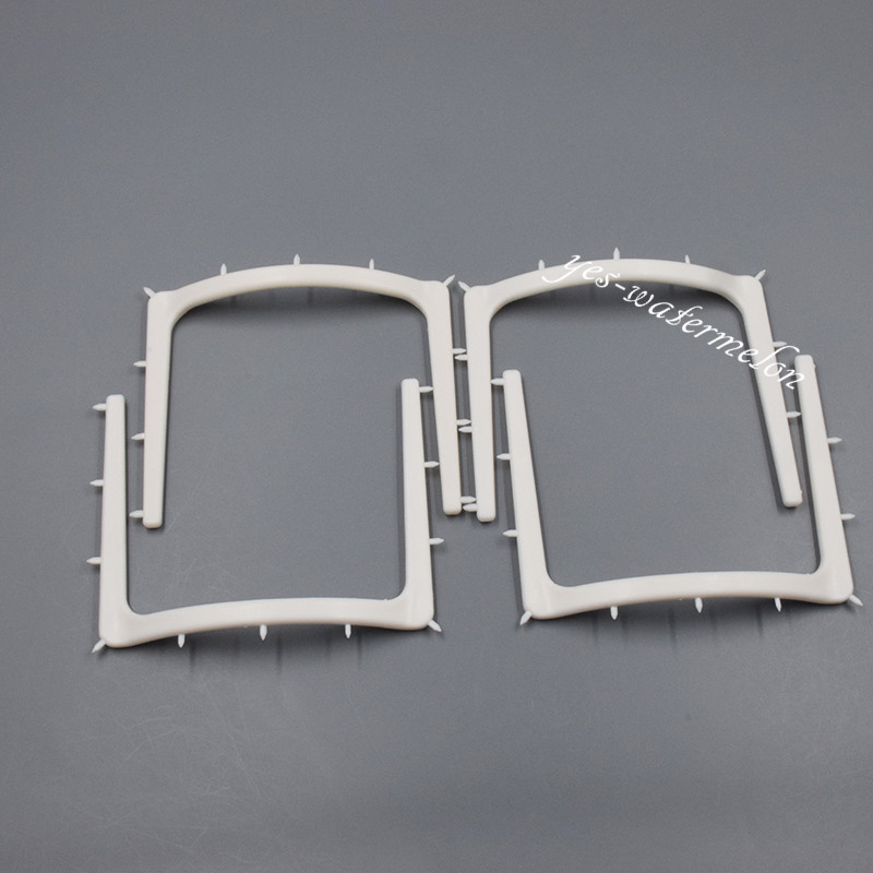 10 Pcs Dental Autoclavable Plastic Rubber Dam Frame Holder U Shape Adult White