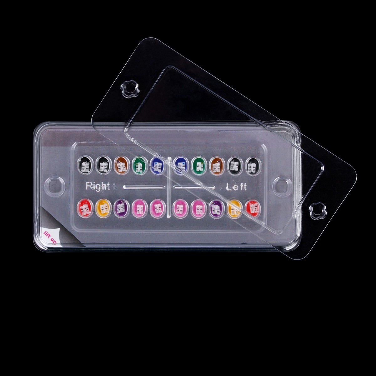 Dental Orthodontic Brackets Monocrystalline Sapphire Mini Roth 022 Hooks 345