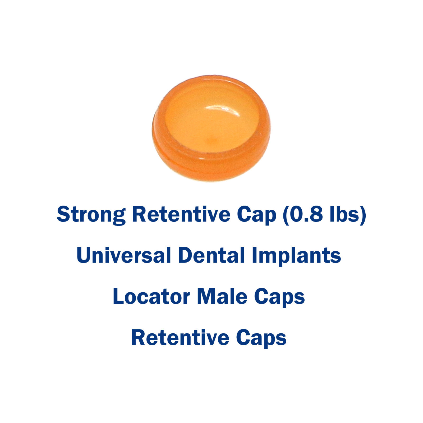 US Overdenture Locator Abutments Strong Retentive Caps Metal Housing 5pcs/set