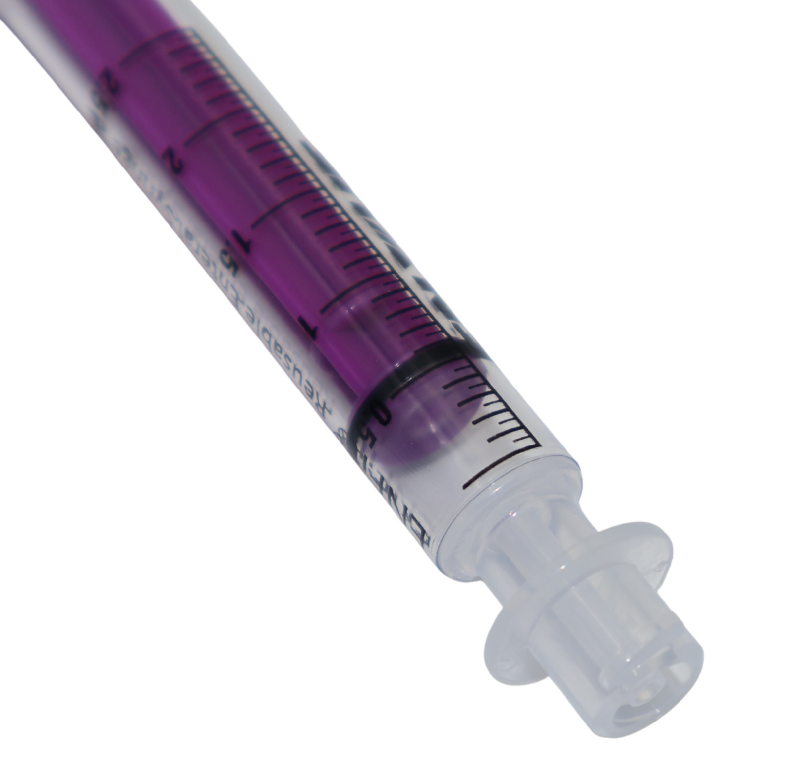 ENFit syringe, 2.5mL, O-Ring, Reusable Easy Glide Plunger, Pack of 25