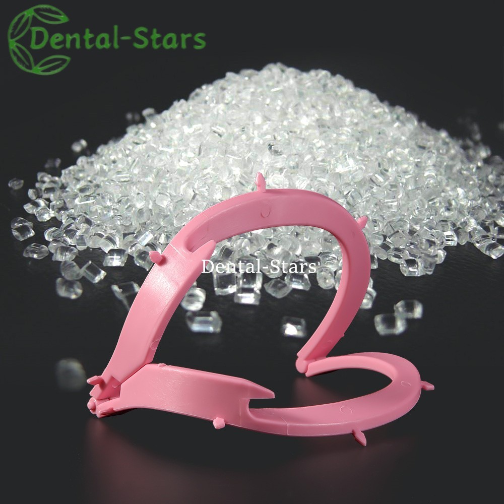 Dental Plastic Rubber Dam Frame Sheets Bracket Foldable/U-Shaped Barrier Tools