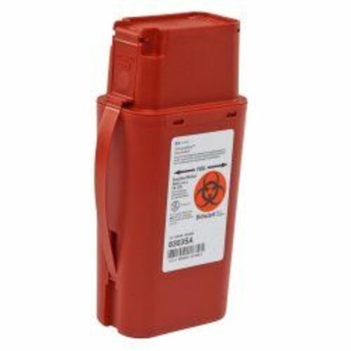 SharpSafety Sharps Transport Container, 1 Quart, 8 x 2 x 4 Inch (CS/20)