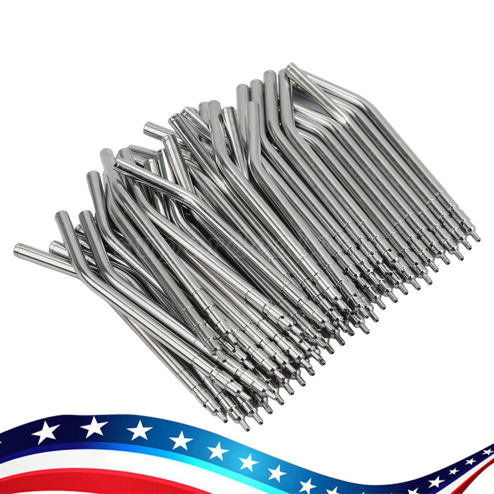 50( Bag) Dental 3-Way Air Water Syringe Disposable Spray Tips Triple Nozzles