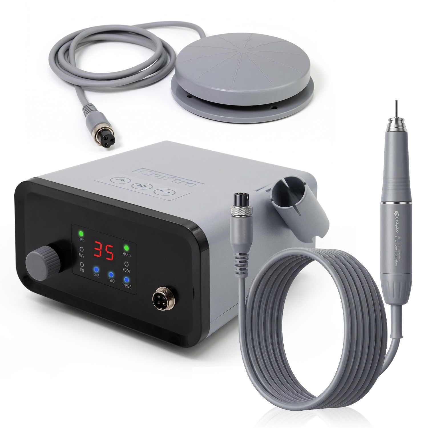 Craftro 50K Multifunction Desktop Micromotor Dental Lab Nail Drill Handpiece