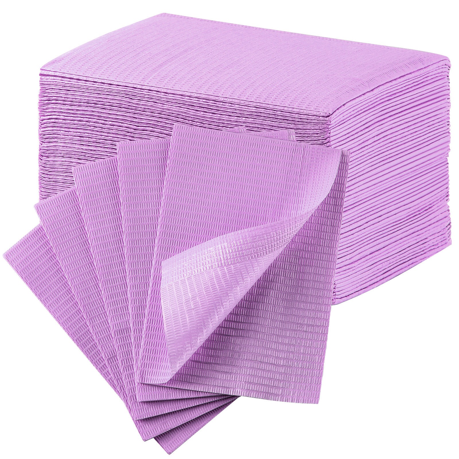 125 Pcs Dental Lab 4 Colors Disposable Medical Spa Towel Poly Tattoo Examination