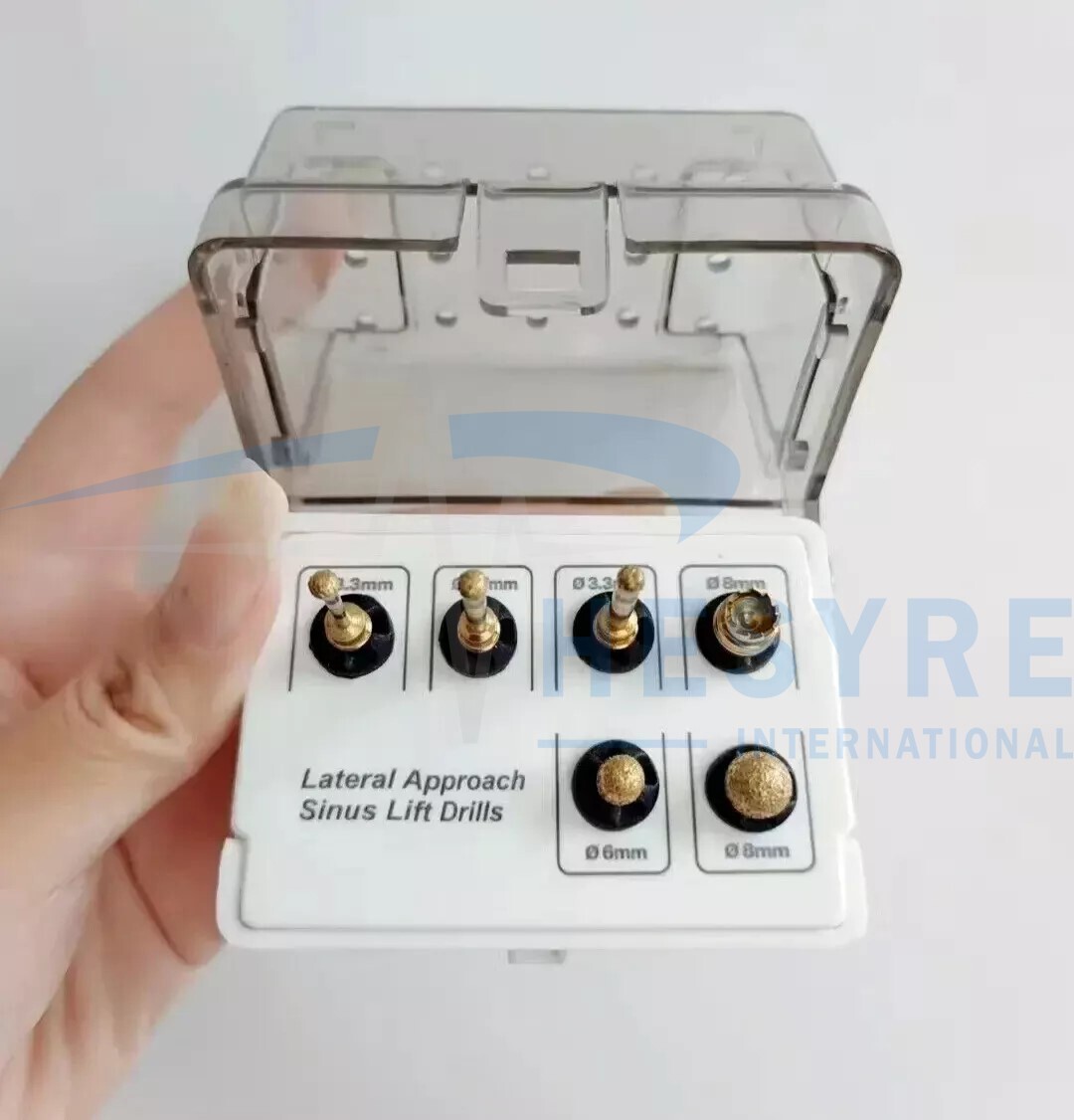 Dental Sinus Lift Lateral Approach Diamond Coated Bur Drills Reamer Kit 6 pcs