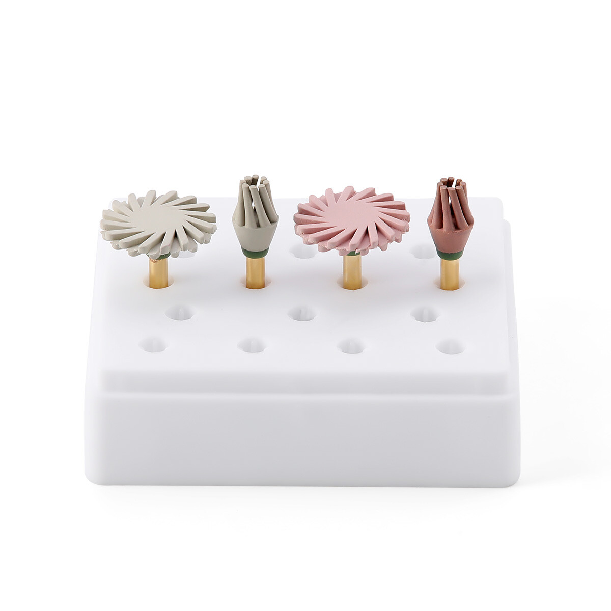 Dental Diamond Polishing Burs Wheels Kit for Composite Ceramics Porcelain RA /HP