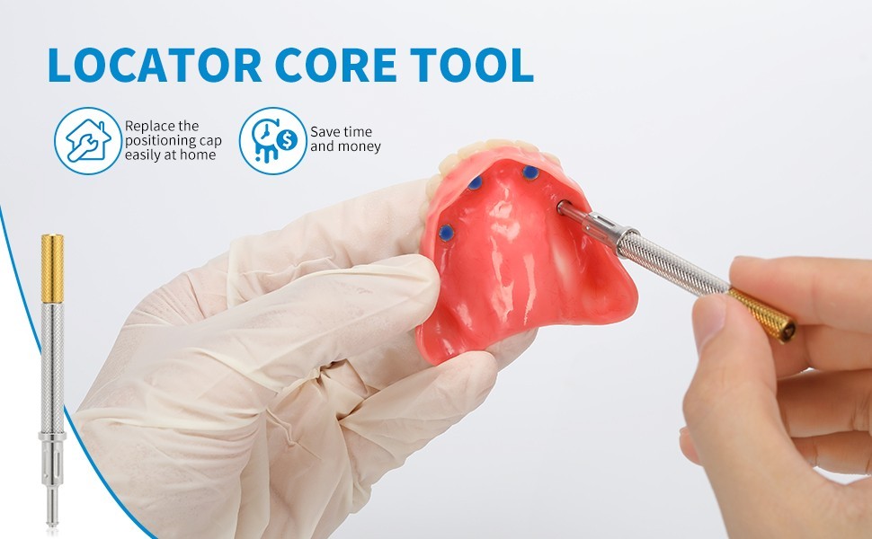 US Implant 2.4 lbs Overdenture Retention Caps Dental Locator Core Tool Universal