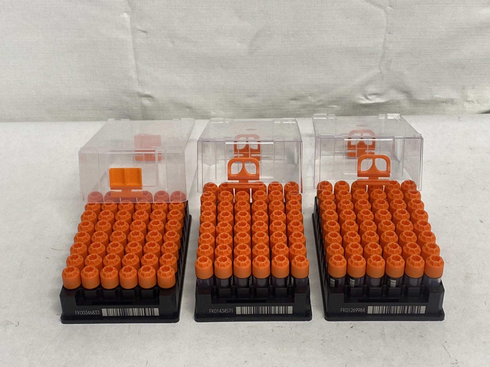 AZENTA Tri-Coded Cryo 1.5mL 1.6mL 1.9mL Storage Vials in 48-Place Locking Racks