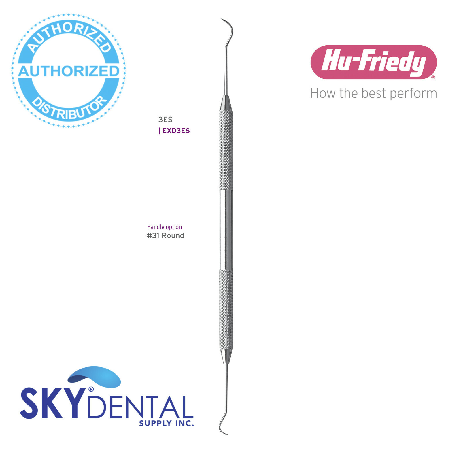 Hu-Friedy Tips 3ES Explorer Double-ended explorer EXD3ES EXD3CH6 EXD3CH7 EXD3CH8