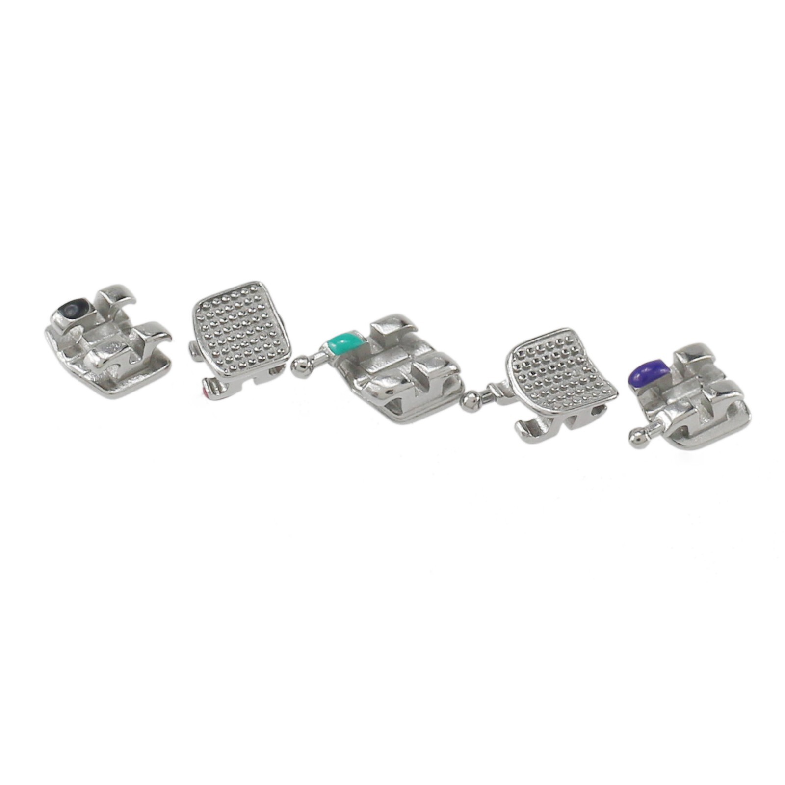 Dental Orthodontic Brackets Metal Roth MBT 018 022 345 Hook Mini Braces MIM Twin