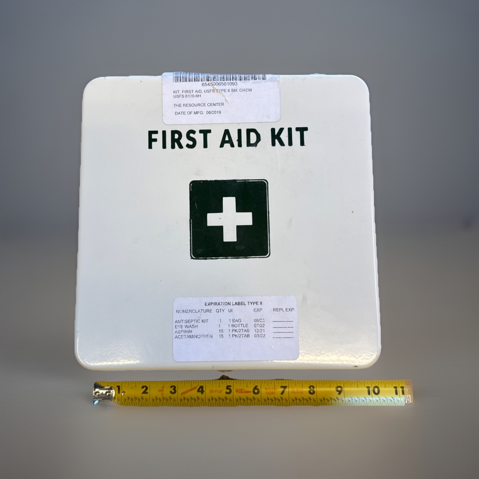 Rare! NOS USFS Type II First Aid Kit Forest Service Emergency Medical 08/19 FULL