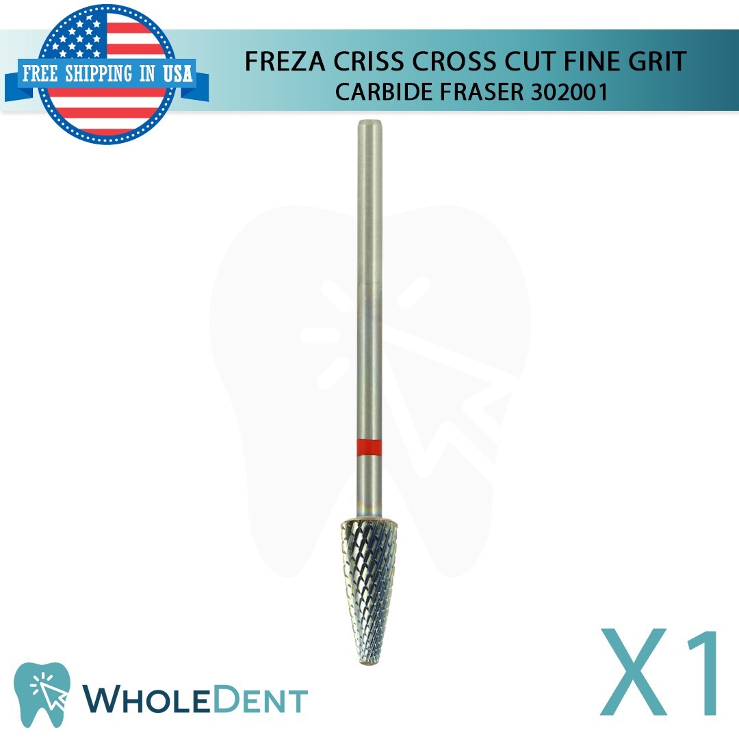 Freza Criss Cross Cut Fine Grit Carbide Fraser Ø5.0mm 302001 Dental Lab Cutters