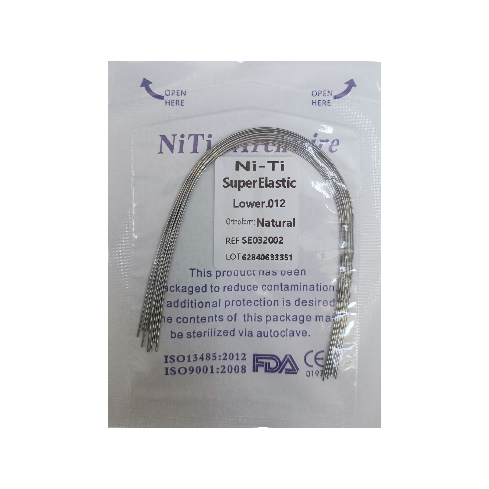Dental Orthodontic Niti Arch Wire Super Elastic Natural Nature Form Round MD
