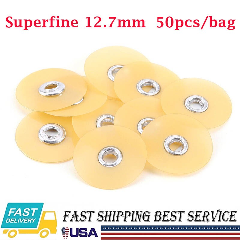 Dental FLEX Composite Finishing Polishing Discs 12.7mm Superfine 50pcs/pack
