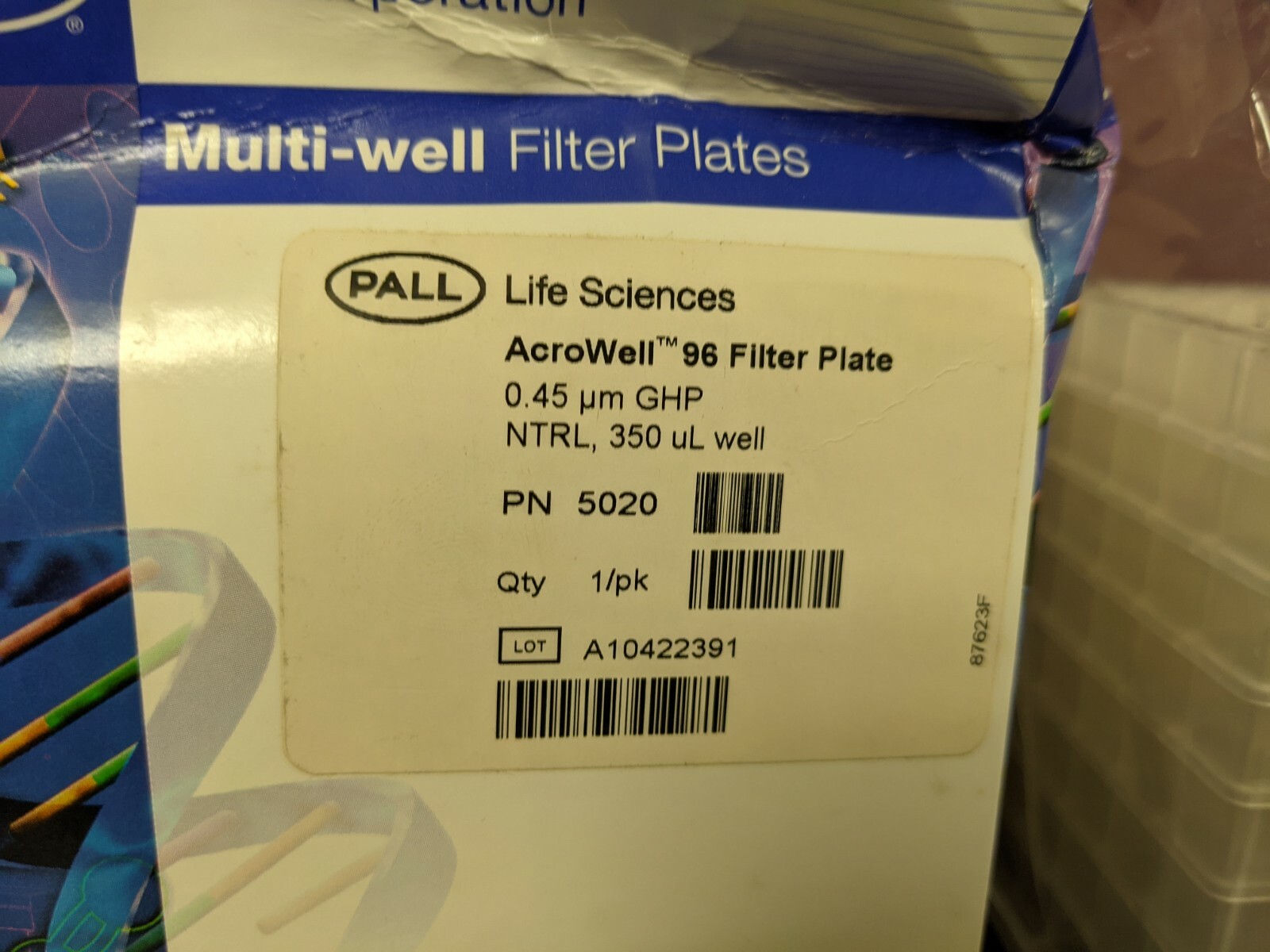 Pall AcroWell 96 Well GHP NTRL Filter Plate 5020 / 350 μl / 0.45 µm / 8 PK