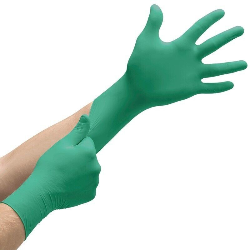 Ansell 92-600 Touch N Tuff Teal Nitrile Powder Free Small Box 100 Each