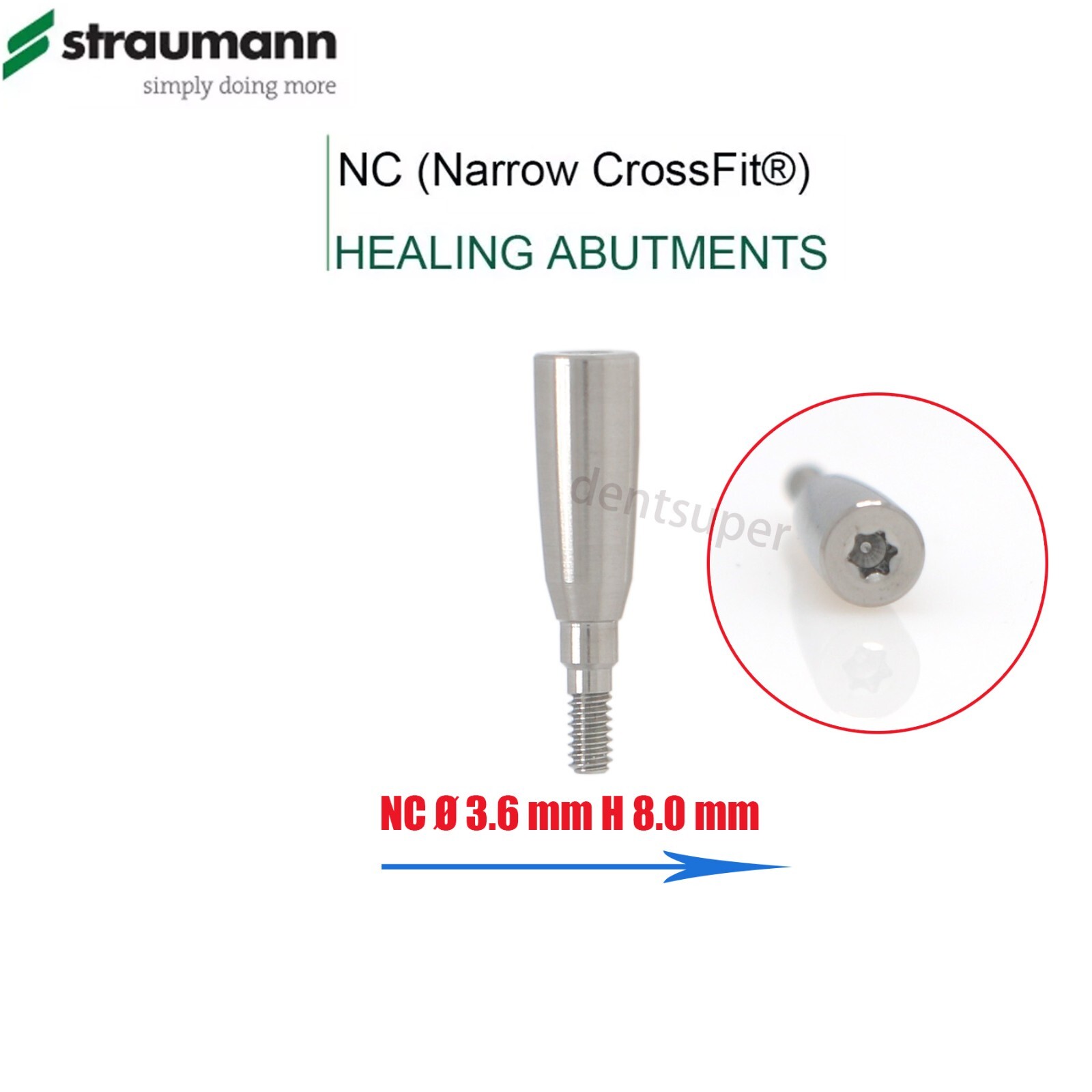 Dental ITI Straumann Healing & Locator Abutments Open/Closed Tray Post NC/RC Cap