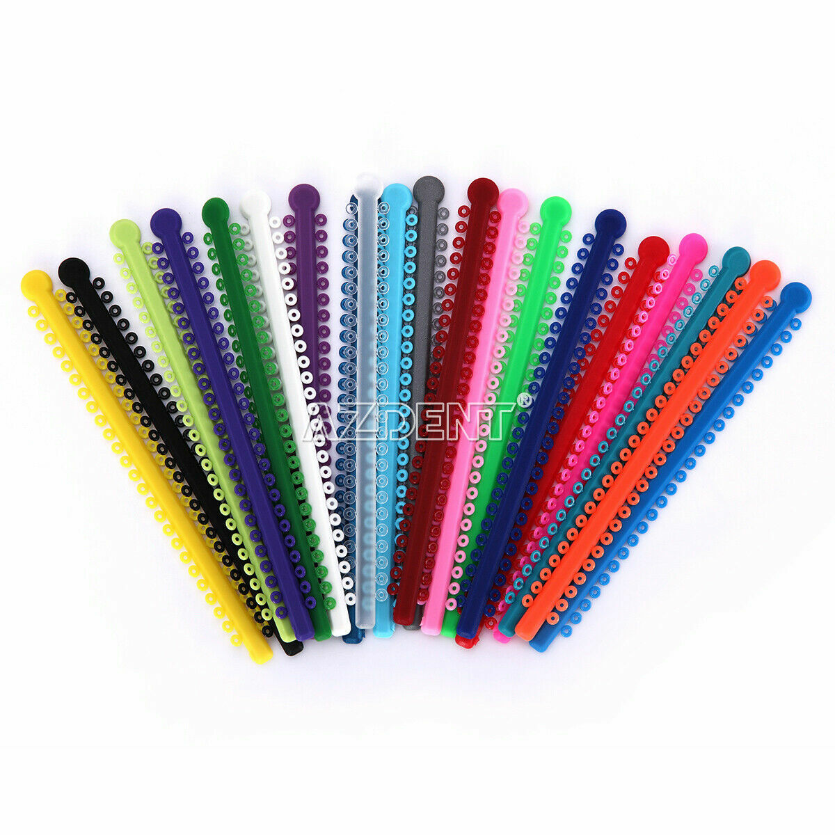 1000pcs/Pack Dental Orthodontic Elastic Ligature Ties Rubber Bands Mixed color