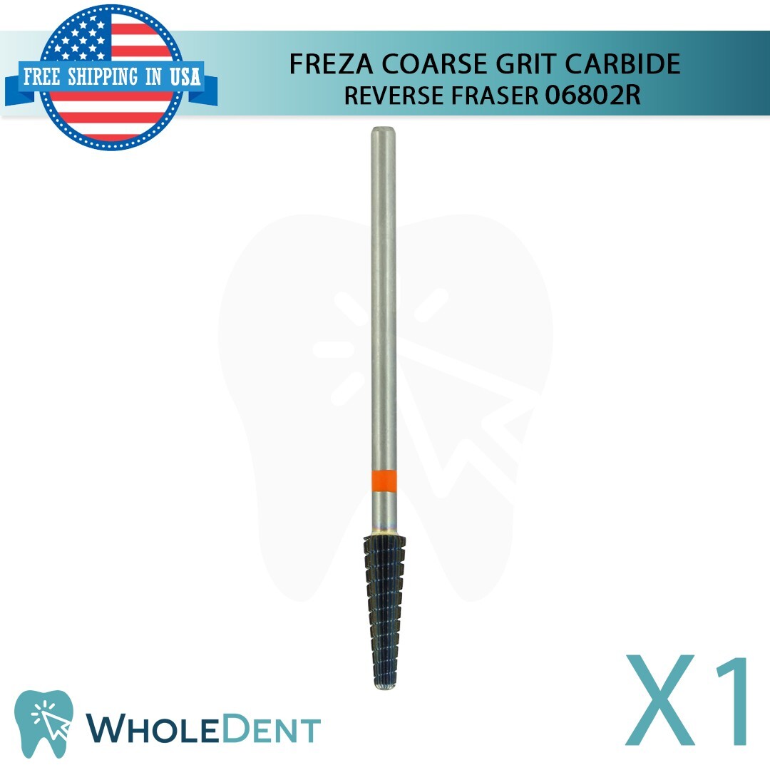 Freza Coarse Grit Carbide Reverse Fraser Ø4.0mm 06802R Dental Lab Cutters