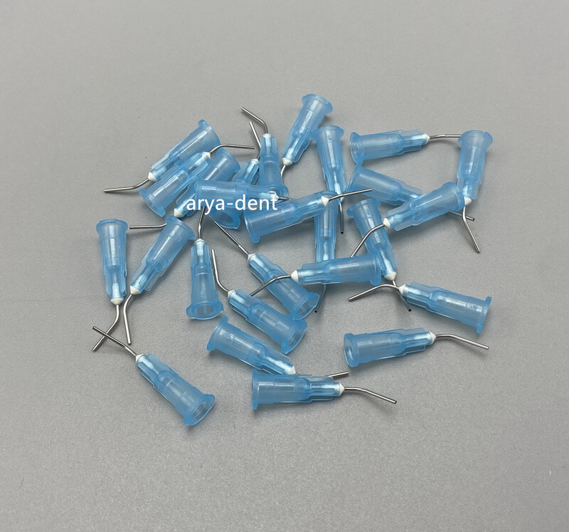 Dental Acid Etch Flow Prebent Needle tip for Irrigation Dispensing Syringe Tips