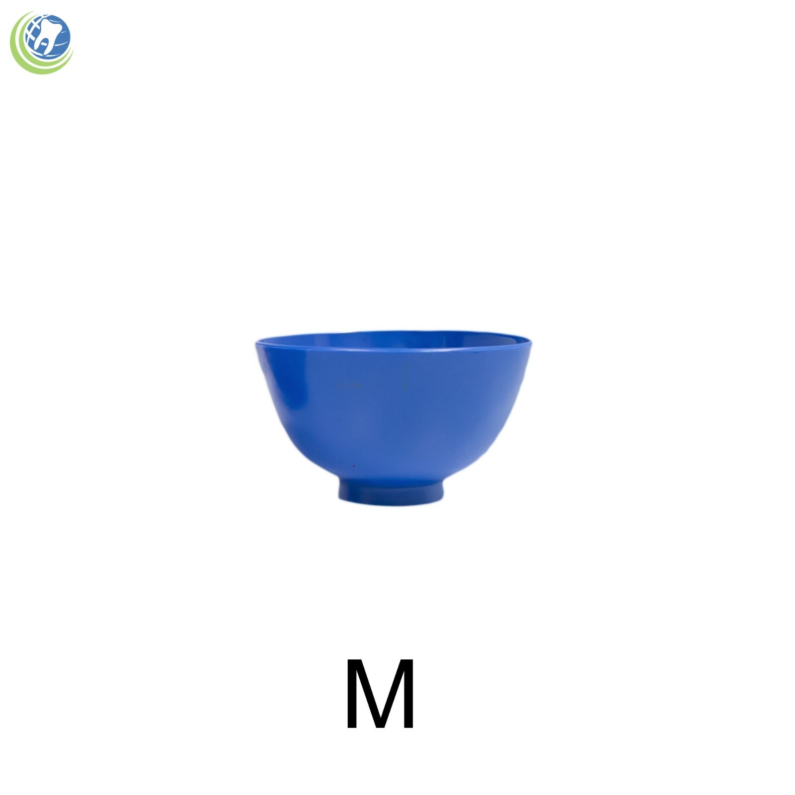 Dental Lab Hygienist Flexible Mixing Bowl Rubber Size Medium for Impression Blue