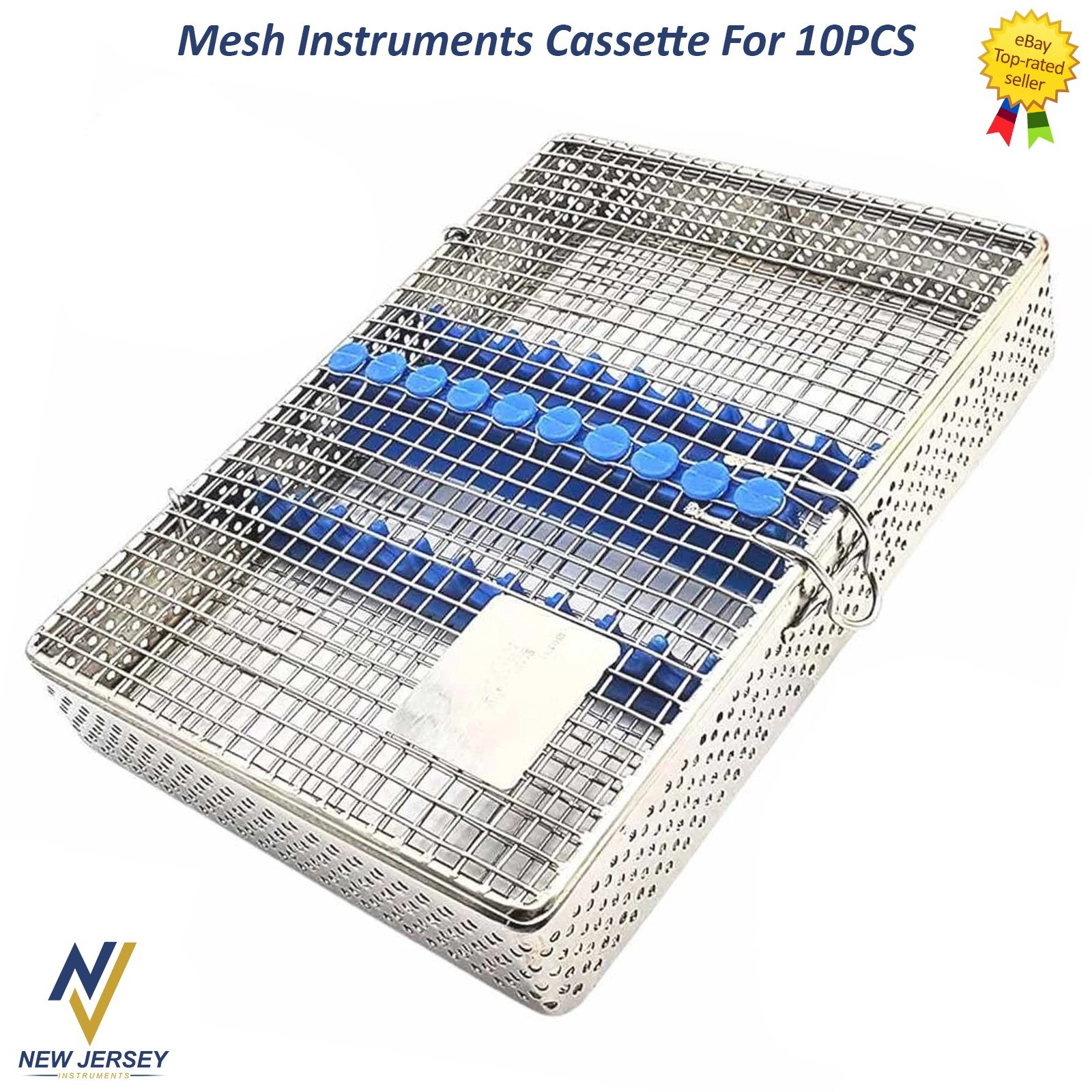 Dental Mash Tray 10 Pieces Instruments Sterilization Autoclave Cassette Dentist