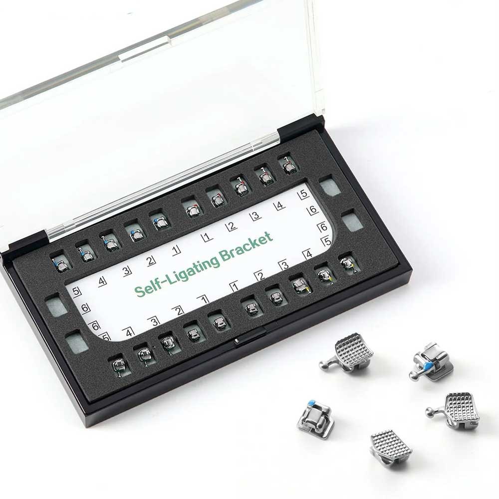 1bx/20pcs Dental Orthodontic Self Ligating Brace Bracket Mini Roth.022 Hooks 345