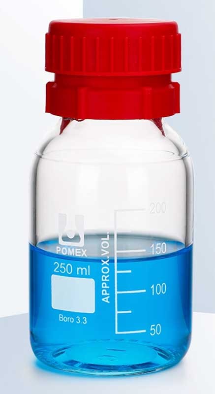 Amber Glass Butyl Lithium Bottle, GL45 Double Layer Cap, Lab Chemical Use