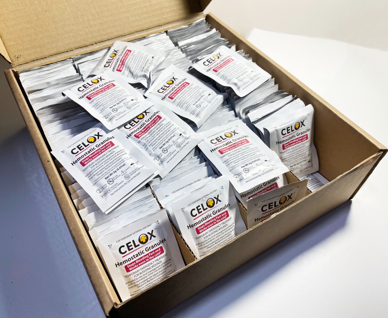 Celox Bleeding Control Hemostatic Granules 2g Packets – 200CT/Case