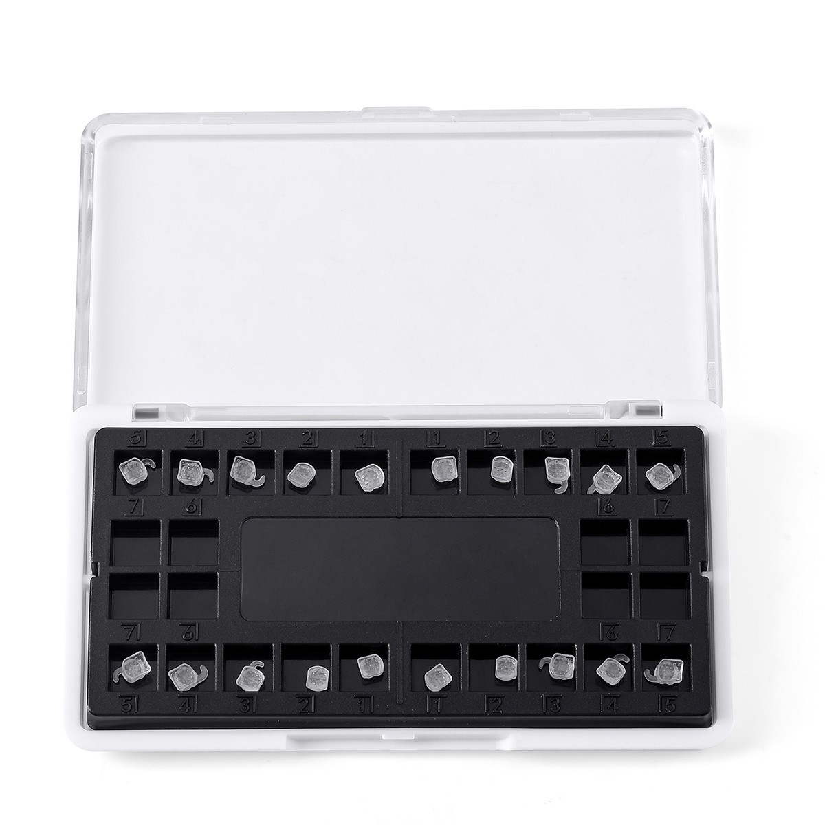 AZDENT Dental Orthodontic Ceramic Brackets Braces Roth/MBT 0.022 Hooks 345