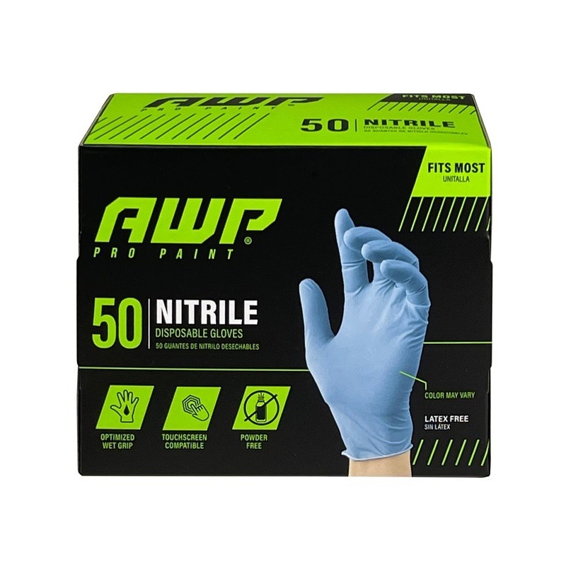 Pro Paint Nitrile Disposable Gloves 50 Count Puncture Resistant Touchscreen New
