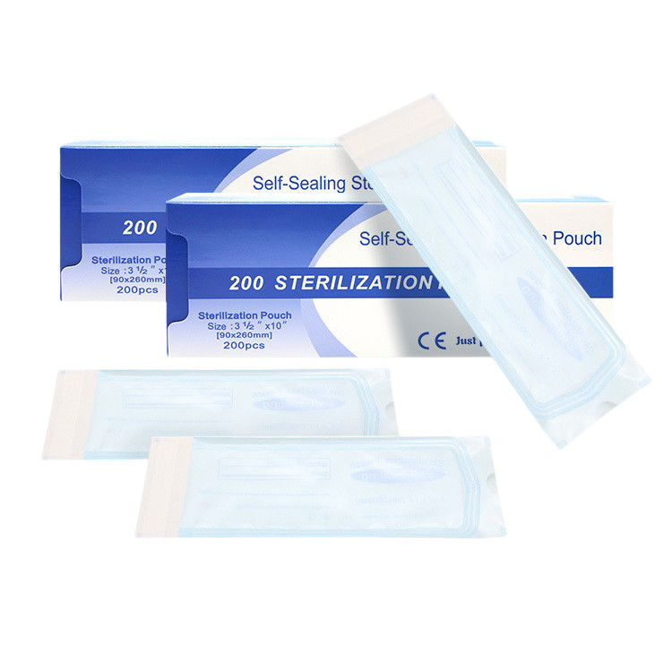 Self Sealing Sterilization Pouches Pouch Disposable Autoclave Dental Sterile Bag