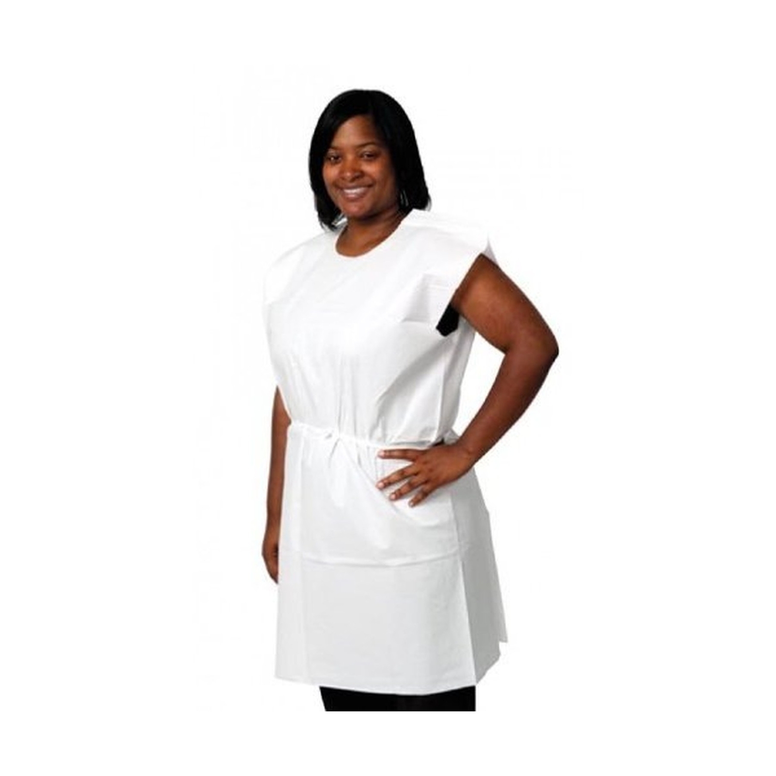 Pro Advantage P750023 Exam Gown, Tissue/Poly/Tissue, 30″ x 42″, White, Tradit…