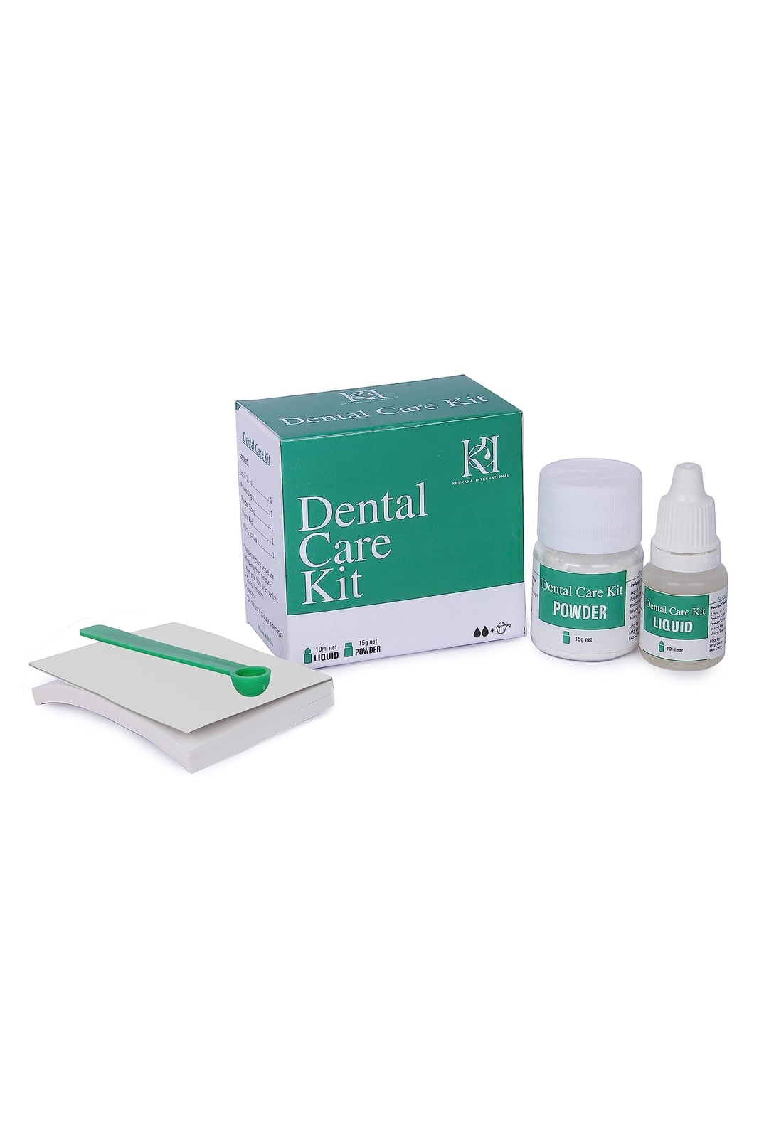 KI Zinc Oxide-Eugenol Dental Cement Kit for Crowns & Clear or Transparent