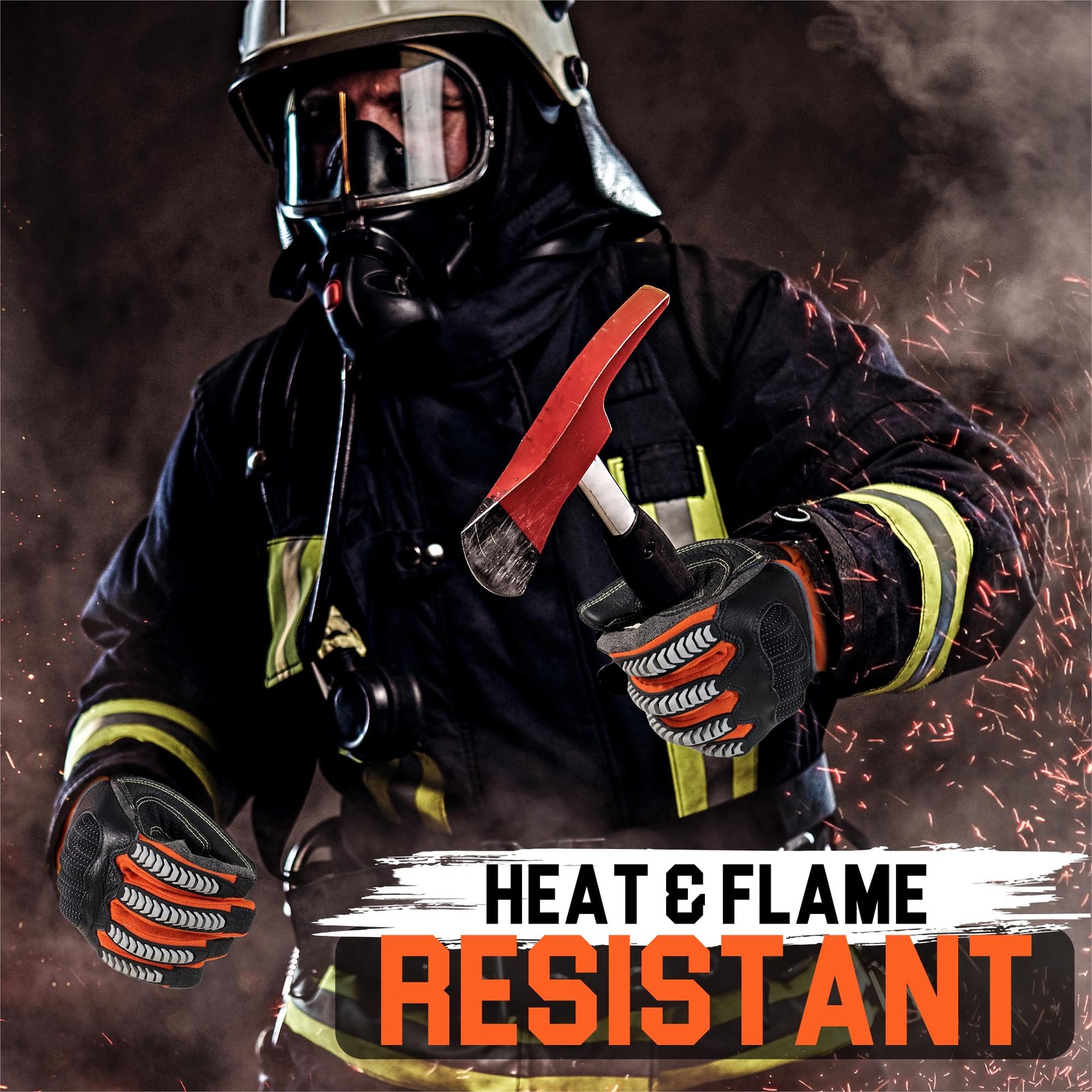 Handlandy Firefighter Rescue Extrication Glove Heavy Duty Impact Safety Gloves