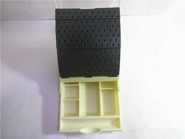 1pcs Dental Bur Block / Holder / Station with Pull out Drawer – Holds 142 Burs