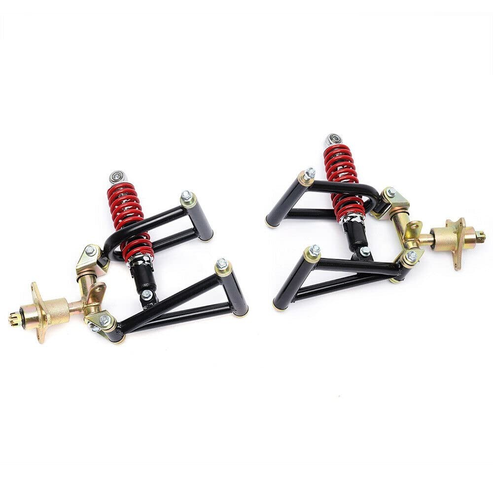 220mm Upper Lower Swingarm Suspension Shock Assembly for ATV Quad Go Kart Buggy