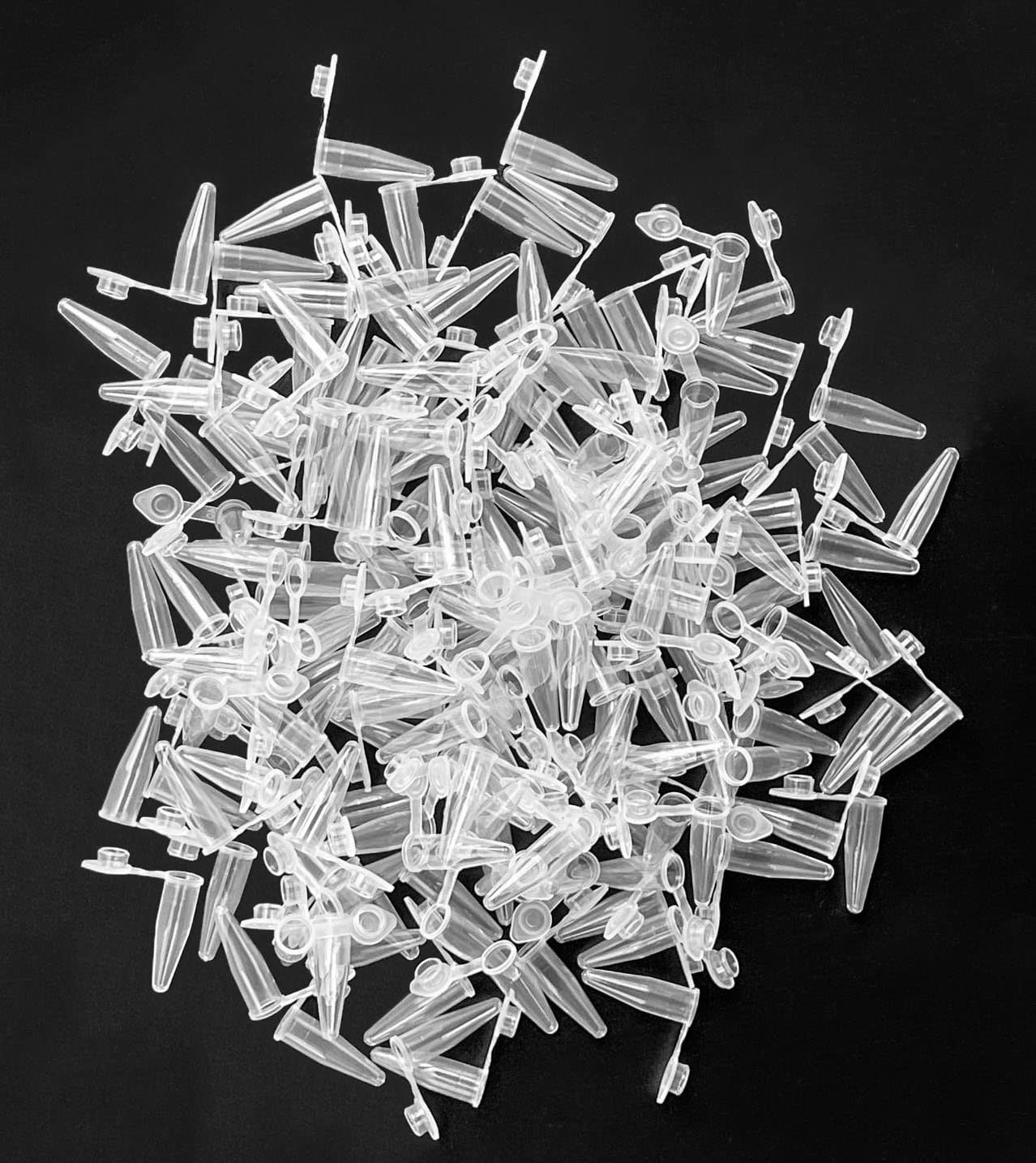 1000pcs PCR Tube with Flat Cap, 0.2 ml Microcentrifuge Tube, 0.2ml PCR Reacti…