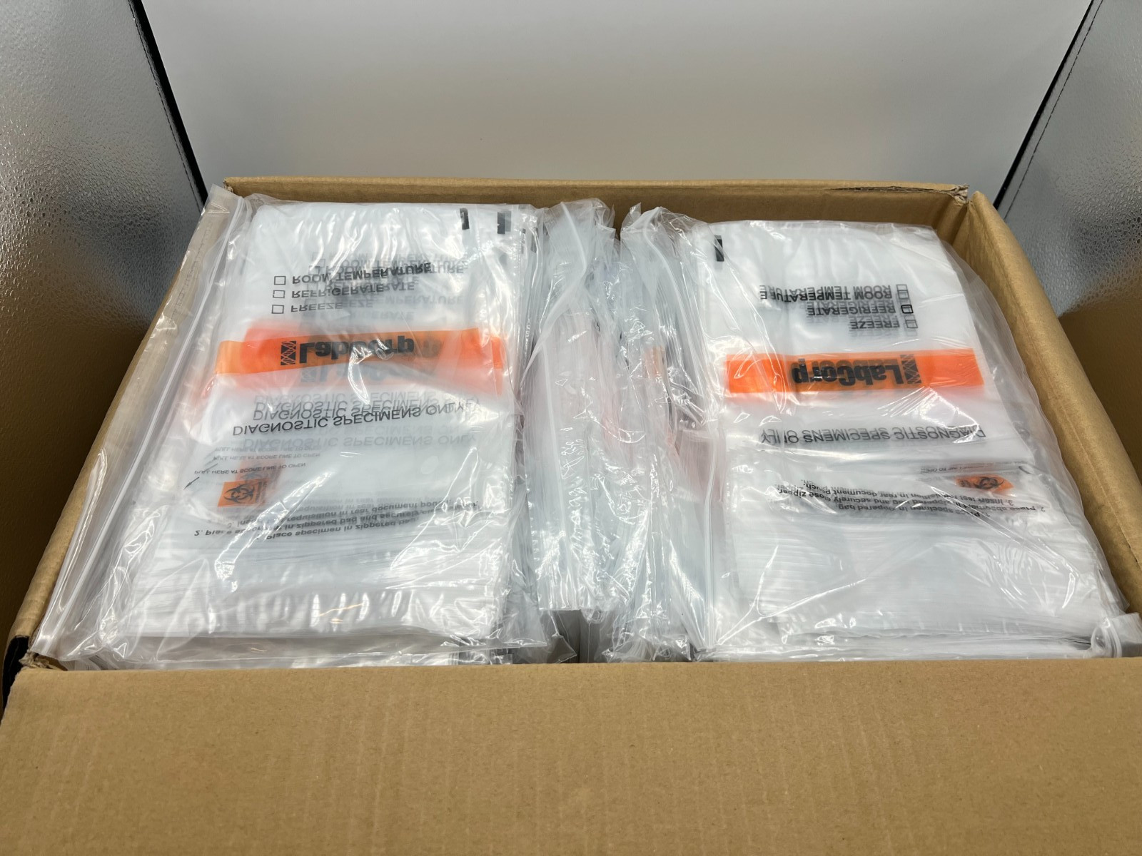LABCORP Biohazard Specimen Bag, Hazmat, Sample 6″ x 9″ Zip Bag – 1000 Pack