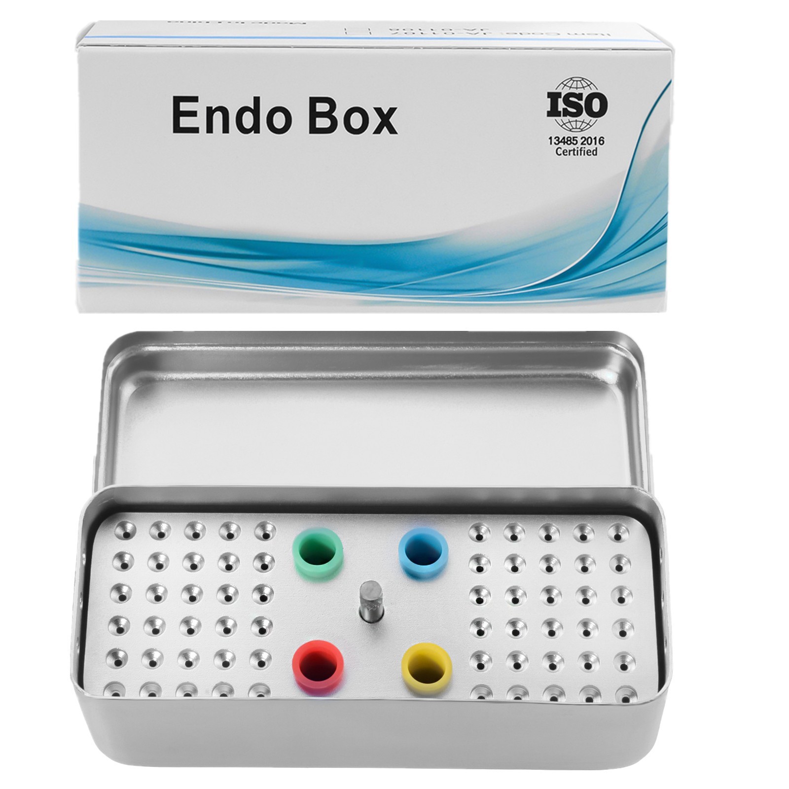 60H Dental Bur Sterilization Case Autoclave Endo Files Holder Disinfection Box