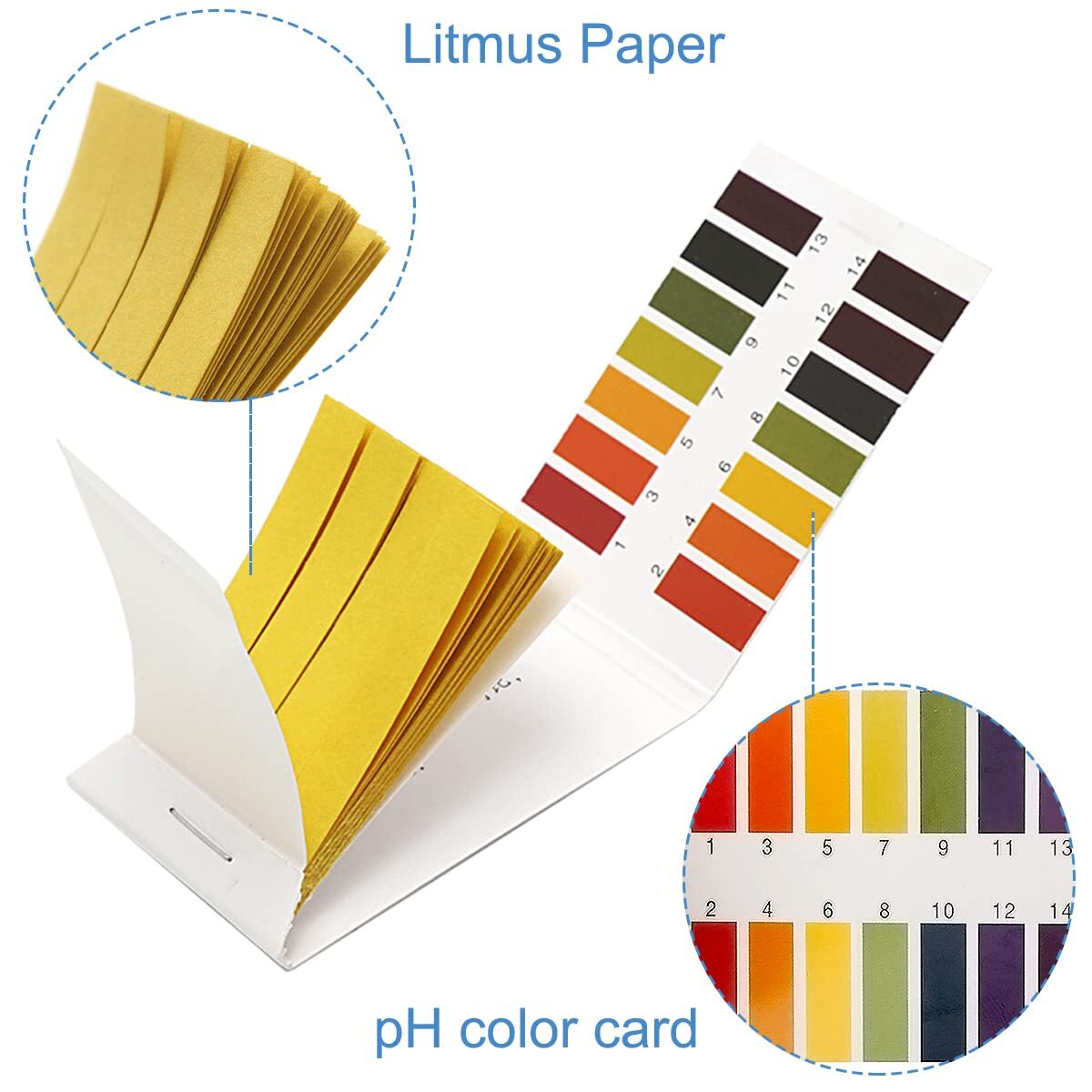 400PCS pH Indicator Test Strips 1-14 Laboratory Paper Litmus Tester Urine Saliva