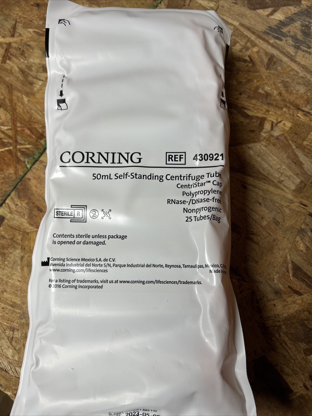 Corning 50ml Self Standing Centrifuge Tube 430921 New Pack Of 25